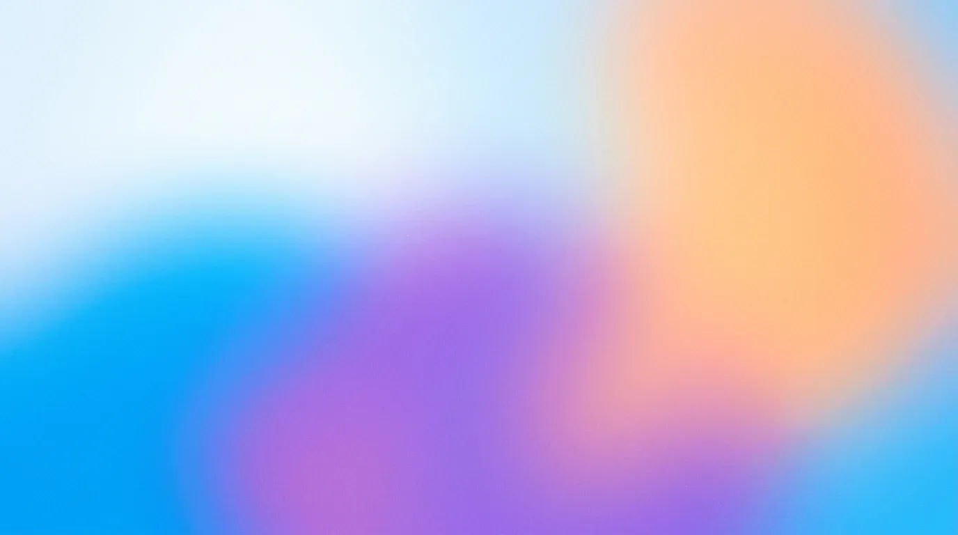 Azure and apricot softly blurred color fields with fine grain