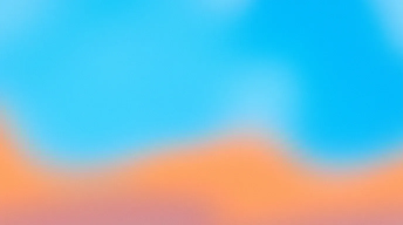 Sky blue and peach heavily blurred color fields with fine grain